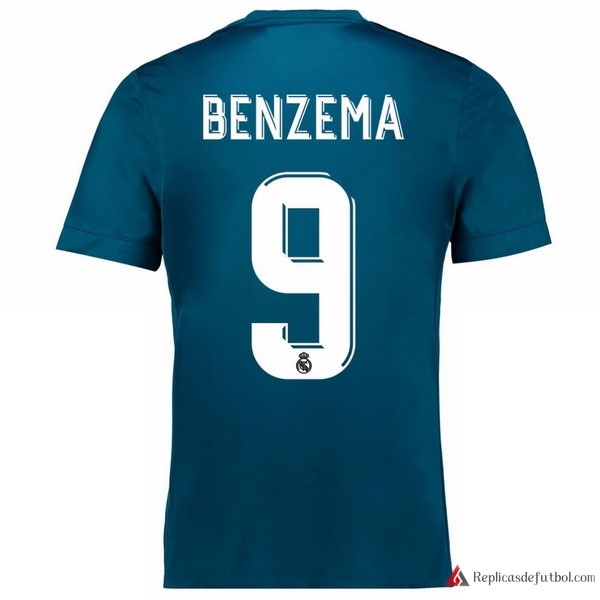 Camiseta Real Madrid Tercera equipación Benzema 2017-2018
